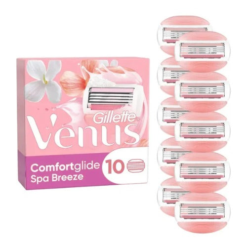 Gillette Venus ComfortGlide Spa Breeze – 10 vervangmesjes | Gratis verzending