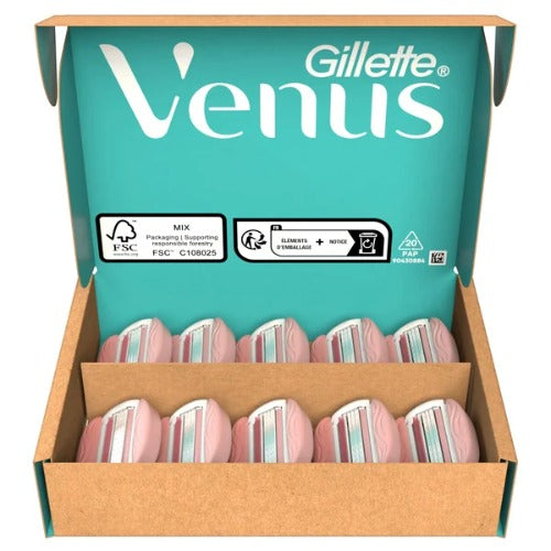 Gillette Venus ComfortGlide Spa Breeze – 10 vervangmesjes | Gratis verzending