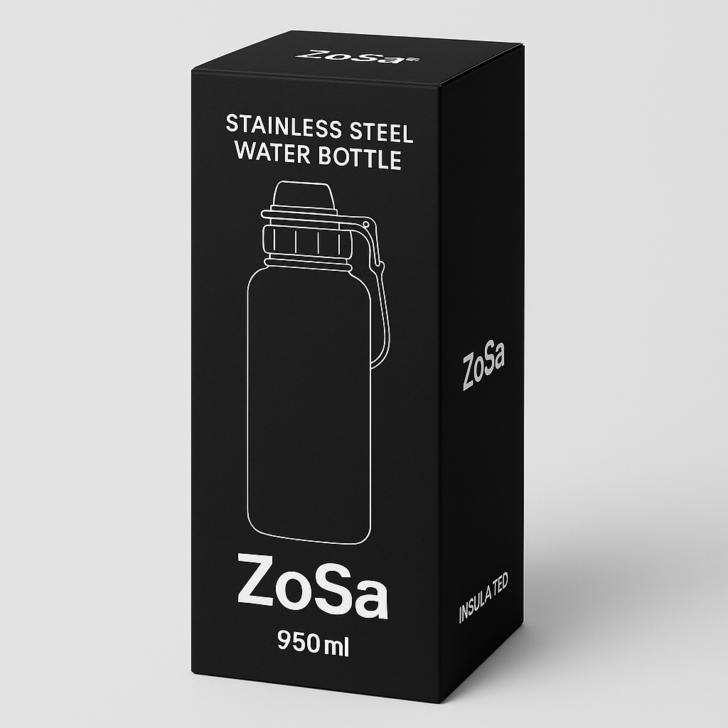ZoSa® RVS Geïsoleerde Waterfles – 950 ml