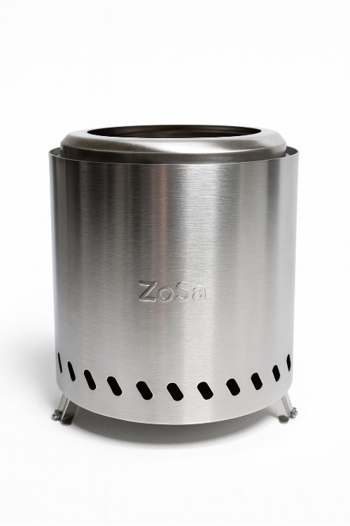 ZoSa™ Smokeless FirePit - Medium - Rookloze Vuurkorf - Ø22cm - Nu Inclusief Ø28cm Brandwerende mat!